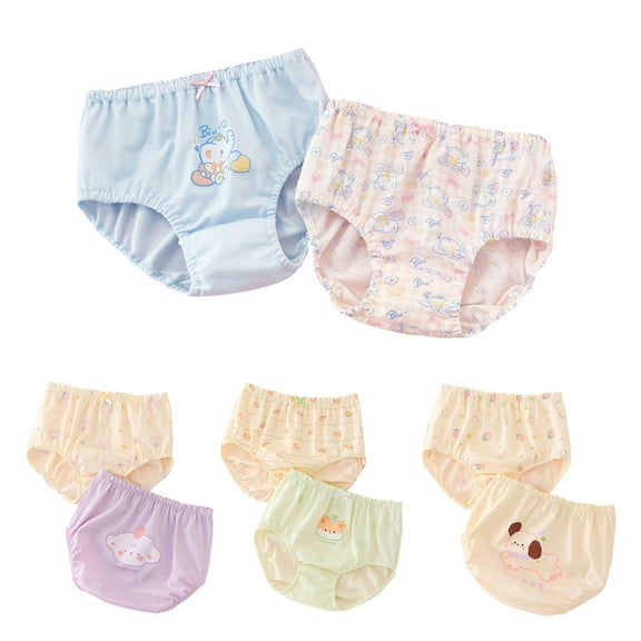 Bovxnpu Boys Girls Underwear Toddler Panties, 2PC Girls Cotton Briefs, Baby Underwear Children's Shorts Children's Underwear 8 Years