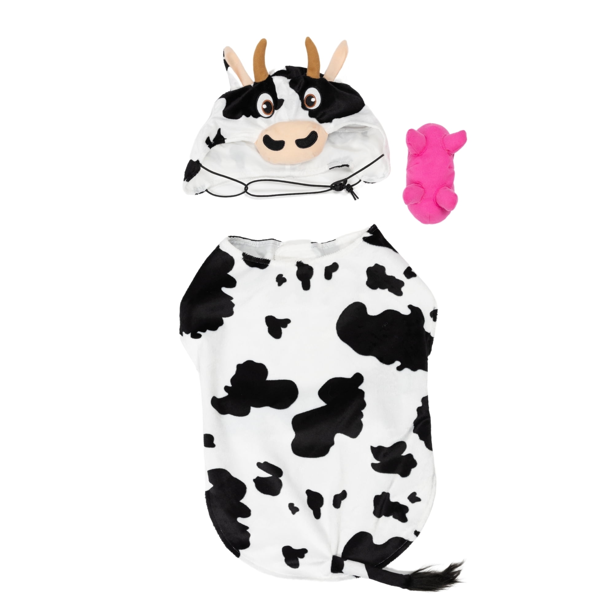 Vibrant Life Halloween Costume for Dogs & Cats, Cow, Black & White, Small