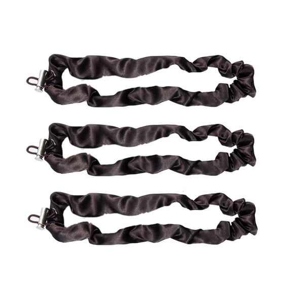 Yammee Elegant 3 Pieces Extras Large Satins Scrunchies Adjustable Sturdy Silk Hair Ties for Women and Girls Ponytail Holders
