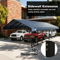 thumbnail image 4 of RV Metal 20x40FT Heavy Duty Carport Canopy Kit, All-Weather Aluminum Car Port with Steel Frame Shelter Cover for Cars, Trucks, Boats, Patio & Backyard, 4 of 8