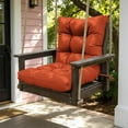 thumbnail image 6 of Kimunuk Outdoor Chair Cushions Set of 2, 42 x 21 x 5 in Non Slip Porch Swing Cushion Seat Back Cushions with Ties for Indoor Patio Rocking Chair, Orange, 6 of 8