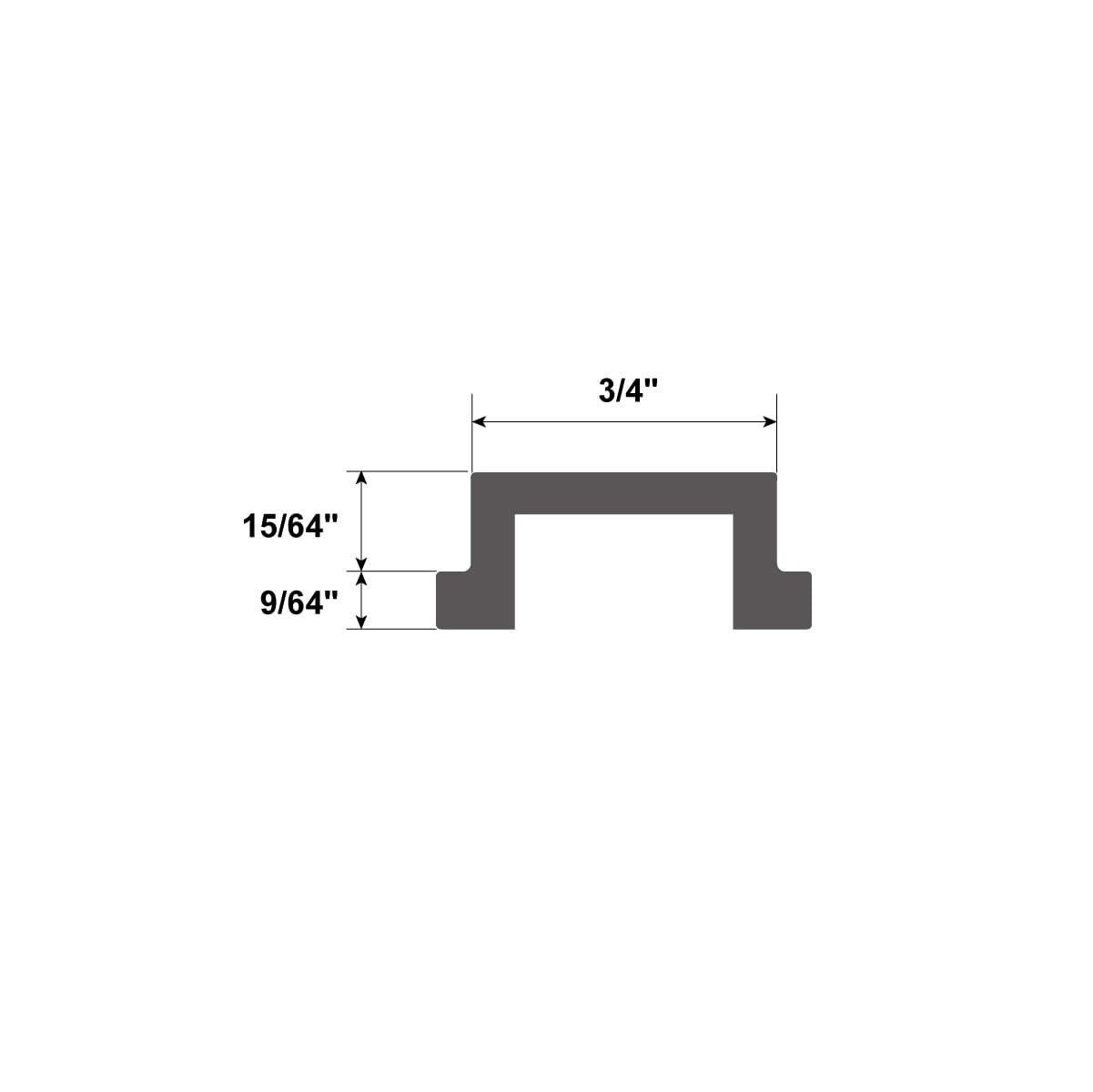 POWERTEC 48" Miter Bar for Table Saw, Crosscut Sled, Router Table & Band Saw | Fits 3/4” x 3/8” Miter T Slot, T Track Accessories for Woodworking Jigs (71146)