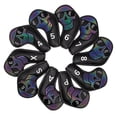 thumbnail image 1 of 10 Stuks Waterdichte PU Golf Club Iron Head Cover Bescherming Mouwen Headcover 4 Negro Zulema Cubierta de cabeza de hierro de golf, 1 of 8