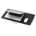 thumbnail image 5 of Dual-Sided Desk Pad, Leather Desk Mat, Natural Cork Desk Pad Protector, Large Mouse Pad for Desk, Waterproof Desk Blotter Pad, Desk Writing Pad for Office Work/Home (23.6"x11.8"), 5 of 8
