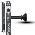 thumbnail image 3 of Deco Window Modern 1 in Powerd Coated Stacked Square Adjustable Single Curtain Rods, 44 in - 120 in, 3 of 5