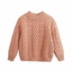 thumbnail image 1 of Suéter Para Niños Otoño Invierno Niños Jersey De Cuello Redondo Suéter Grueso De Felpa Caqui Odeerbi  LM103-6385, 1 of 5