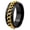 Black Gold Plated, variant on Unisex Stainless Steel 8mm Gear Edge Chain Link Spinner Rings Bold Durable Rotating Wedding Engagement Band Hip Hop Punk Statement Jewelry Gift Black Size 5