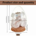 thumbnail image 2 of 1 Pc Egg Glass Display Dome Cloche 3.19x4.53 Inch Cloche Bell Jar Terrarium with Cork Base Decorative Display Dome Case for Plants Flower Christmas Display Decoration Clear DIY, 2 of 7