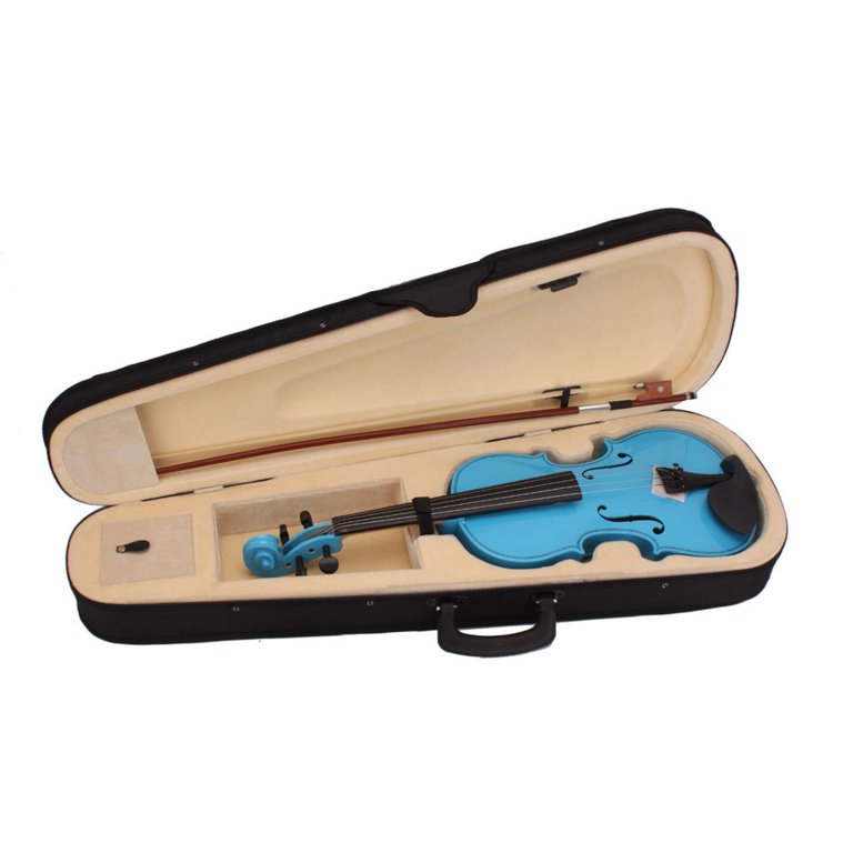 4/4 Violin for Beginners, Acoustic Solid Violin Fiddle Starter Kit