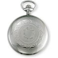 thumbnail image 3 of Gotham Men's Silver-Tone Double Cover Exhibition Mechanical Pocket Watch # GWC18800S, 3 of 7