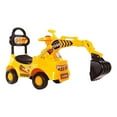 thumbnail image 3 of Vehículos de construcción, juguete de ingeniería, regalo de cumpleaños, pistas de carreras Amarillo, 3 of 9