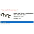 thumbnail image 2 of Parking Brake Pad Set - Compatible with 2001 - 2006 BMW 325Ci 2002 2003 2004 2005, 2 of 2