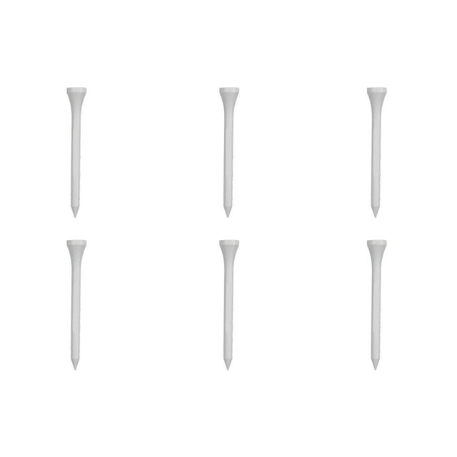 Tee de 50 Piezas Soporte de Tee de Juego de Base de Bola Larga Blanca de Madera de Arce para Deportes Al Aire Libre ANGGREK Otros