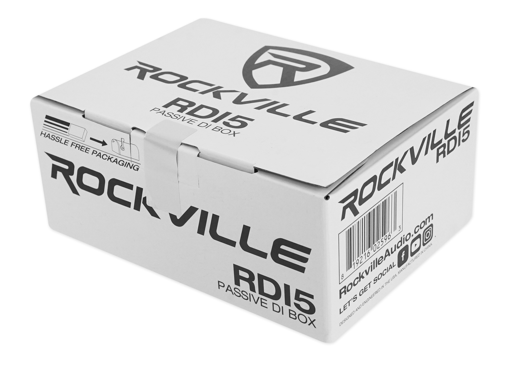 Rockville RPM85 2400w Powered 8 Channel Mixer/USB, Effects/Bluetooth+DI Box