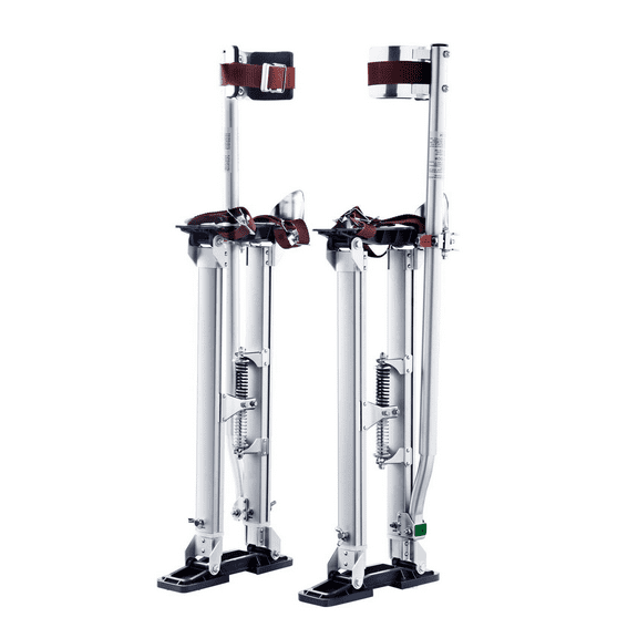 Drywall Stilts 24-40 Inch Adjustable - Aluminum Painting Stilts for Home Decoration, Tree Pruning, Wall Painting, Lightweight & Compact with Textured Rubber Base