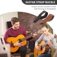 thumbnail image 6 of Hytrove Guitar Neck Strap Button Brown 2Pcs 8.06X0.90X0.08in, 6 of 8
