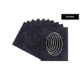 thumbnail image 2 of Black Suede Acid Free 6x7.5 Oval Picture Frame Mat with White Core Bevel Cut for 3x5 Pictures -, 2 of 3