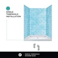 Fine Fixtures Single Threshold Acrylic Shower Base NonSlip Textured
