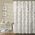 thumbnail image 1 of Lush Decor Riley Shower Curtain, 72" x 72", White, 1 of 2
