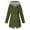 Green, variant on 50% Off Clear!Sawvnm Winter Long Coats for Women Solid Rain Jacket Outdoor Plus Size Waterproof Hooded Windproof Loose Coat Gifts
