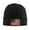 Black, variant on Retro Us America Flag Winter Beanie Hats for Men Women Warm Cozy Knitted Cuffed Skull Cap Black
