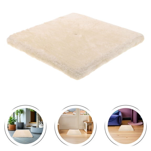 DEEPCRAFF Beige Cat Scratcher Post Base with Extra Stability for Cat Trees and Pet Furniture