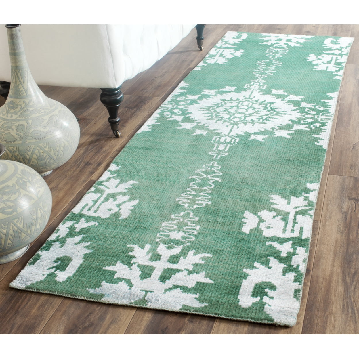SAFAVIEH Stone Wash Alease Transitional Area Rug, Emerald, 8' x 10'