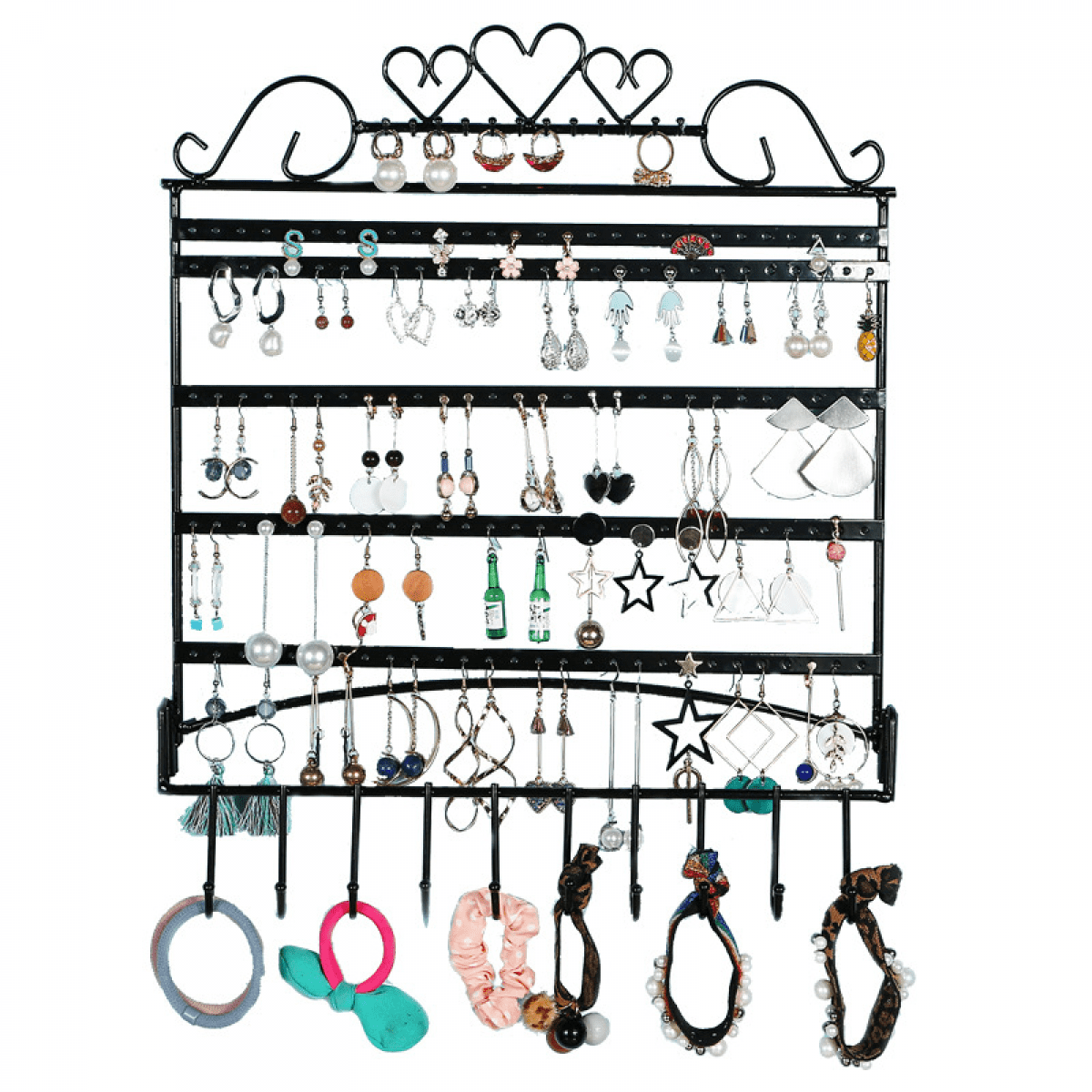 Jewelry Organizer - 6-Tier Earring Holder Rack For 140 Pairs