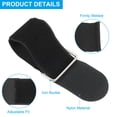 thumbnail image 3 of Reusable Cable Ties 2.6ft x 2inch,Adjustable Hook and Loop Straps Multipurpose Nylon fastening Cord Wrap, Black 2 Pack, 3 of 7