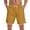 Gold, variant on Mesh Side Split Running Shorts for Men Drawstring Elastic Waist Lightweight Trunks Breathable Gym Workout Athletic Casual Bottoms