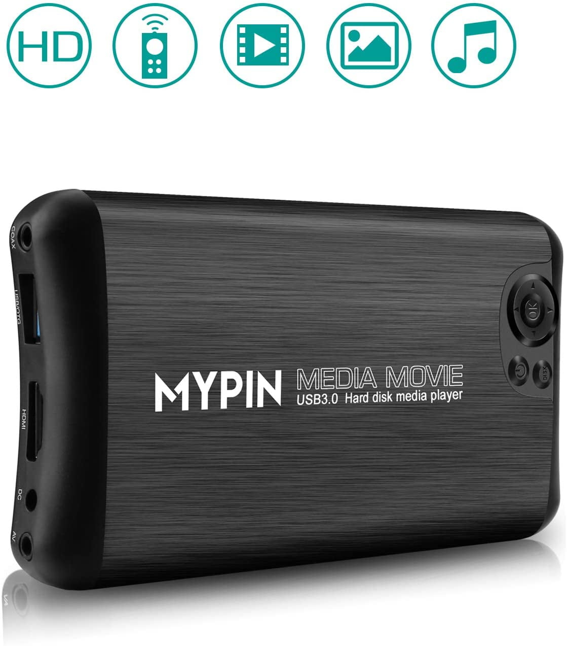 1080P HDMI Media Player Support 2.5" SATA HDD with HDMI/AV/VGA Output