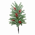 thumbnail image 1 of Árbol artificial con estaca de tierra, regalo para la decoración del porche delantero y el camino exterior. Bayas rojas verdes, 1 of 8