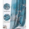 thumbnail image 3 of Blue Marble Blackout Curtains for Bedroom Living Room Darkening Curtains 54 Inch Long Contemporary Modern Aesthetics Abstract Short Curtain for Small Window Treatment Grommet Drapes 42"x54"x2, 3 of 9
