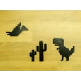 thumbnail image 5 of Clever Contraption Google Chrome No Internet Desk Art – 3D Printed Dinosaur, Bird, and 5 Cactus Set – Fun Wall or Office Decor, 5 of 8