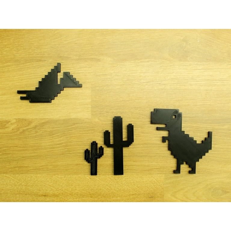 Google No Internet Wall or 3d Desk Art | Includes Dinosaur, Bird, Five  Cactus - Walmart.com