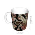 thumbnail image 2 of Yiaed Paisley6 Print Ceramics Coffee,Large Handle Design,Extra Large Tea and Coffee Cup for Office and Home Mugs, 2 of 6