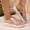 Brown, variant on Womens Chunky Platform Jelly Sandals Non-Slip Pool Slides, Cute Transparent Beach Shoes for Summer, Lightweight Comfortable Outdoor Slippers
