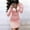 Pink, variant on Dresses for Women 2025,Midi Dresses Women's Long Sleeve Knit Sweater Dress V Neck Mini Zipper Sweater Dresses Long Sleeve Dress,Bodycon Dresses,Pink Dress,Petite Dresses S