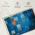 thumbnail image 6 of Elephant Stock Blue Cargo Containers Wall Art - Horizontal Canvas Wall Art - Living Room Wall Decor - Abstract Canvas - Teal And Turquoise Decor - 45" x 30", 6 of 8