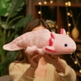 thumbnail image 4 of 45cm Kawaii Colorful Newt Plush Toy Stuffed Cute Axolotl Salamander Fuzzy Plush Fish Appeasing Long Pillow Cushion Kids Gift, 4 of 5