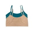 thumbnail image 1 of Felina Super Soft Modal Bralette 2-Pack (Ocean Neutral, Medium), 1 of 2