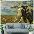 thumbnail image 4 of JRXY Elephant Tapestry Elderly Asian Elephant Walking Alone On Grass During A Cloudy Summer Day Home Decoration For Bedroom Living Room Dorm Decor For Women Men  Painting, 4 of 6