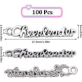 thumbnail image 2 of 1Box 100Pcs Cheer Charms Silver Cheerleader Charm Bulk Antique School Sports Spirit Pendants Cheerleading Word Charms Charms Earrings Keychain Gifts Supply, 2 of 6