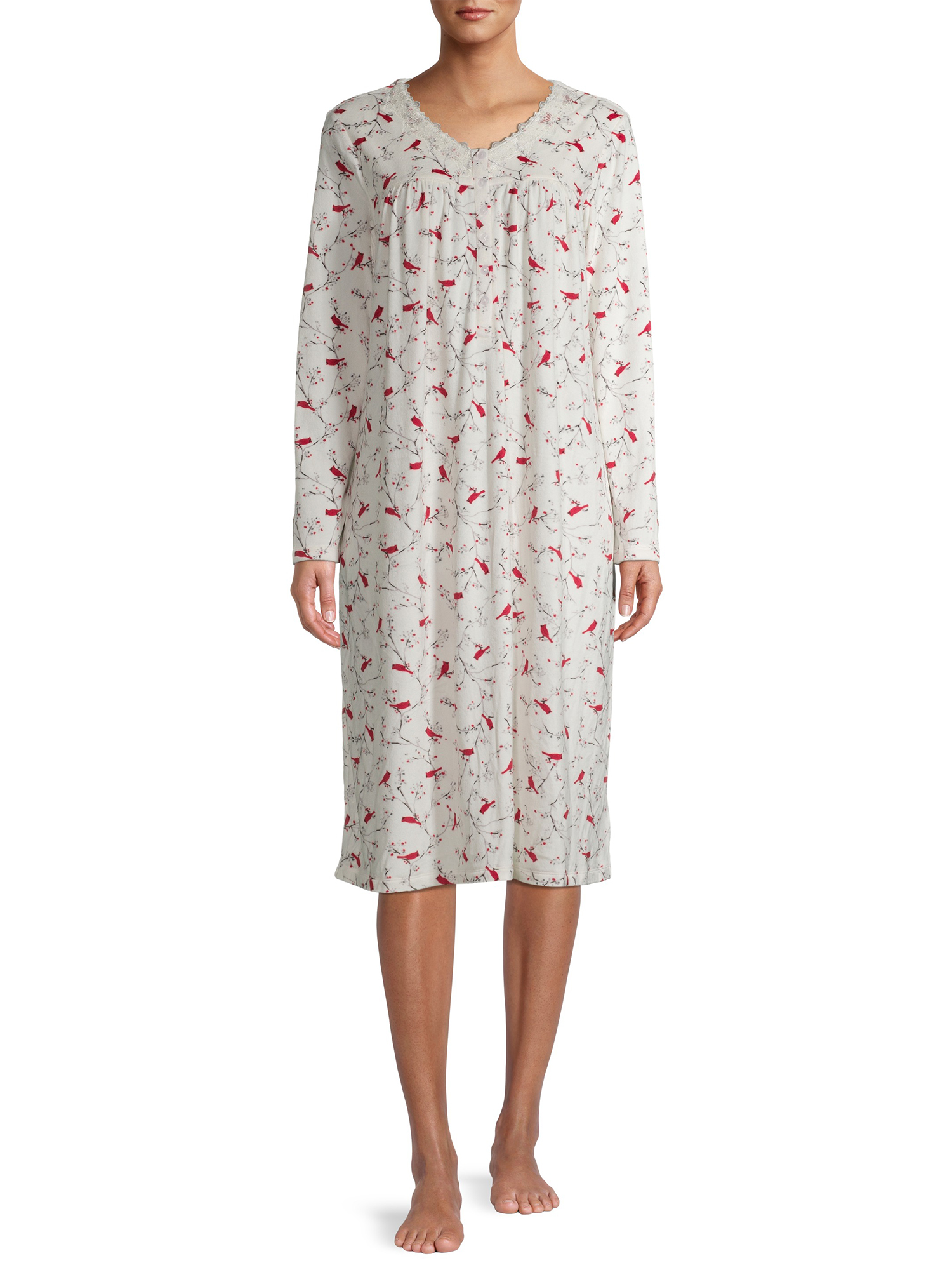 secret treasures long sleeve nightgown