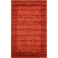 thumbnail image 1 of Unique Loom La Jolla Botanical Rug 3' 3 x 5' 3 Rectangle Orange/Burgundy, 1 of 1