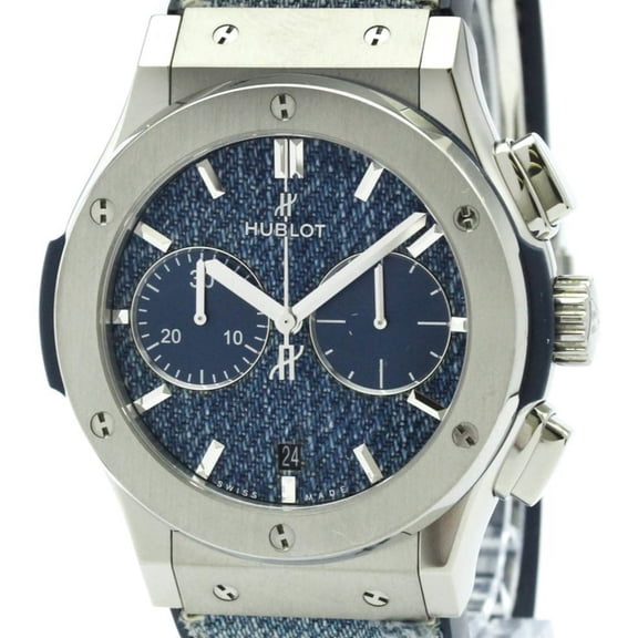 Pre-Owned HUBLOT Classic Fusion Jeans Mens Watch 521.NX.2770.NR Polished