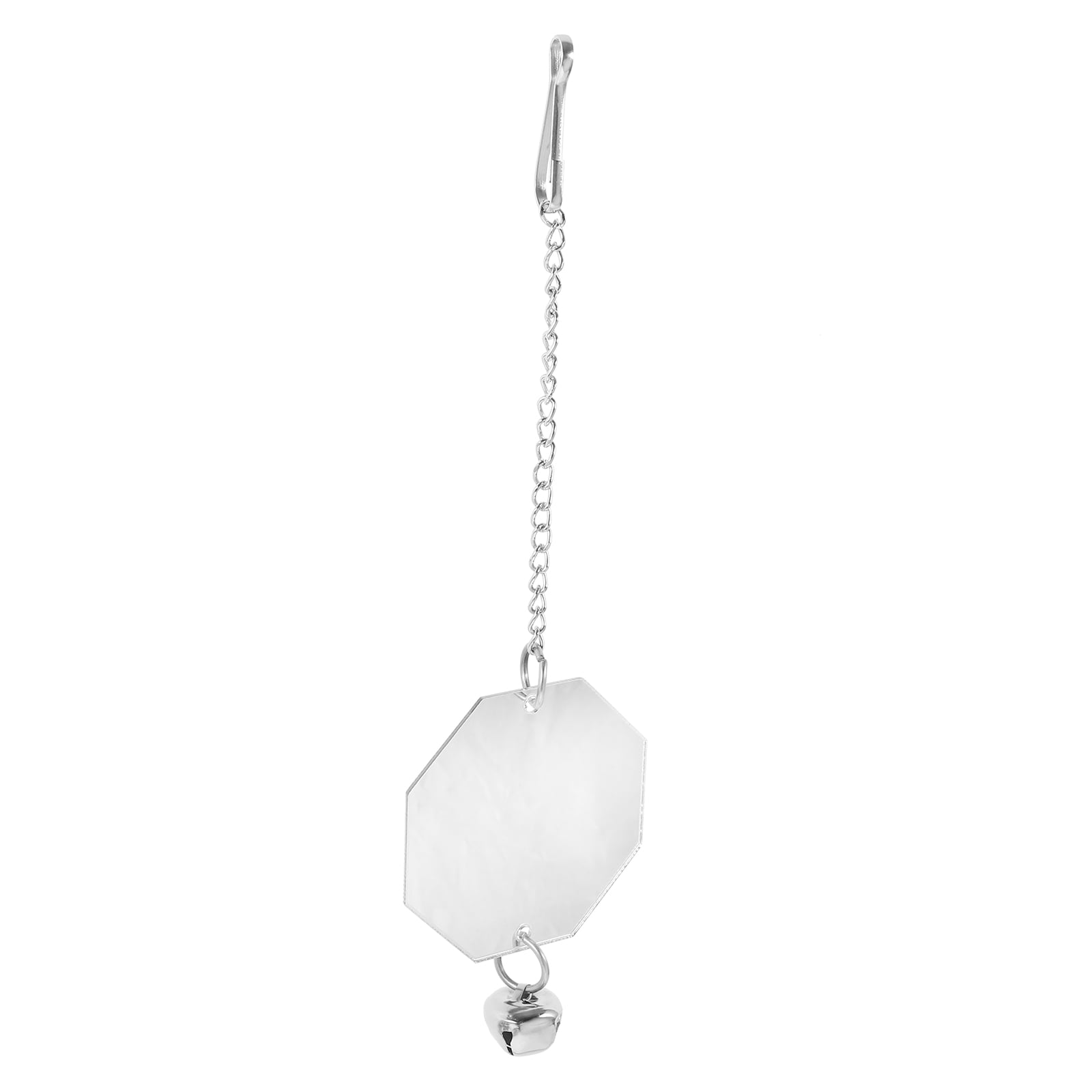 Alasum Parakeet Cage Mirror with Bell, Hanging Acrylic Bird Accessory
