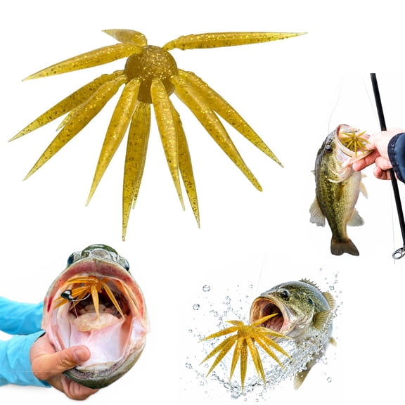 Tentacle Fishing Lure, Sea Urchin Baits for Bass Fishing