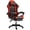 Red, variant on BUPPLEE Ergonomic Adjustable PVC Game Desk Chair, 360° Swivel & 90°-135° Recline, Height Adjustable Office Chair for Home, Red, Blue, Black, White