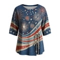 thumbnail image 4 of ibiyuan 250th Anniversary Usa Shirt Womens T Shirts Cotton Crew Neck 4th Of July Shirts Casual Short Sleeve Independence Day Women Shirts Womens Tops, 4 of 4